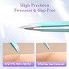 Tweezers for Women Facial HairStocking Stuffers 4 Pack Tweezers for EyebrowsTweezer Set for Ingrown Hair Plucking Daily