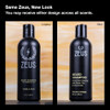 ZEUS Beard Shampoo Wash Infused with Green Tea Natural Ingredients to Cleanse and Soften Beard 8 oz Made in USA Sandalwo