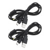 ECSiNG 2PCS 2 in 1 USB Data Charging Cable Charger Compatible with Sony PSP 1000 2000 3000 Console Portable Replacement Data Transfer & Power USB Cab