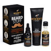 Woodys Beard Stuff 3 Piece Kit Beard Tattoo Oil Wash 2 in 1 Facial Hair Conditioner Cleanse Moisturize and Style