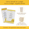 GiGi Wax Sticks for Hair Removal Small Large Accu Edge Wax Applicator Sticks Wooden Waxing Stick for Eyebrows and Body 1