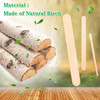 JANYUN 150 Pcs Assorted Style Eyebrow Wax Sticks Waxing Applicator Wooden Wax Spatulas Kit for Face and Small Hair Remov