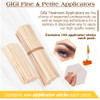Gigi Wax Sticks for Hair Removal Fine Petite Wax Applicator Sticks Wooden Waxing Stick for Eyebrow Facial Waxing 100 Cou