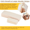 GiGi Muslin Epilating Waxing Strips Wax Strips for Hair Removal Hair Wax Strip for Womens Face Body Bikini Leg 100 Ct Pa