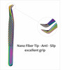 M LASH Tweezers for Eyelash Extensions Set of 4 Professional Lash Extension Tweezers Fiber Tip Japanese Steel Diamond Gr