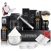 Shaving Kit for Men Secret Santa Gift Set Includes Safety Razor Sandalwood Shaving Cream Aftershave Preshave Oil Brush B