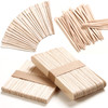Wooden Wax Sticks HOOMBOOM 520 Pcs Waxing Sticks 4 Style Assorted Wooden Wax Sticks for Body Legs Face Eyebrow Waxing Ap