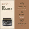 1821 Man Made Beard Balm for Men Spiced Vanilla 2 fl oz Premium Grooming Cream with Low Shine for Conditioning and Shapi