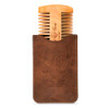 Menesia Wooden Comb with Durable Case Fine Coarse Teeth Pocket Comb for Beards Mustaches Hair Brown Deer Design