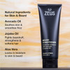 ZEUS Beard Conditioner Wash Cleansing Moisturizing Beard Wash with Green Tea Natural Ingredients to Soften Beard 8 oz Ma