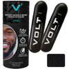 VOLT Grooming Temporary Instant Beard Color ECO 2 Pack Refill Quick Drying Plant Based Hypoallergenic Brush on Color for