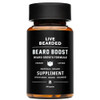 Live Bearded Beard Boost Beard Growth Vitamins for Men with Biotin Collagen Silica FoTi Root Facial Hair Growth for Men