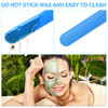 Mudder 3 Pcs Nonstick Wax Spatulas Silicone Waxing Applicator Hair Removal Sticks Applicator Spatula Reusable Hard Wax S
