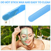 Mudder 3 Pcs Nonstick Wax Spatulas Silicone Waxing Applicator Hair Removal Sticks Applicator Spatula Reusable Hard Wax S