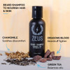 ZEUS Travel Beard Shampoo Conditioner Combo for Men Grooming Set with Green Tea Essential Oils Softens Hydrates Moisturi
