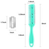 Maitys 3 Pcs Haircut Razor Comb Hair Cutting Comb with 12 Replacement Blades Double Edge Shaper for Salon Home Styling S