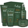 SheaMoisture Beard Kit for Men Beard Wash Conditioning Beard Oil Full Beard Detangler Beard Balm with Shea Butter Maracu