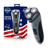 Barbasol Rotary Shaver Rechargeable Electric Rotary Shaver with Stainless Steel Blades PopUp Trimmer Wireless Cordless E