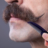 GENTS Folding Pocket Comb for Men Travel Beard Mustache Hair Grooming Keychain Accessory Handmade