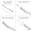 Tweezerman Facial Razor Replacement Blades 4 Count