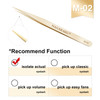 NAGARAKU Tweezers for Eyelash Extensions Straight and Curved Precision Professional Volume Easy Fanning lash Precise Poi