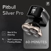 Skull Shaver Pitbull Silver PRO Head Face Shaver Premium Cordless Electric Shaver for Wet Dry Shaving Ergonomic EasytoCl