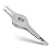 BRV MEN Wide Grip Slant Tweezers HandFiled Slanted Tips for UltraPrecision Tweezers for Eyebrows NoseEarFacial Hair Prof
