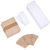 Yaomiao Wax Strips Kit 250 Pieces Includes Waxing Strips and Smooth Wax Applicator Sticks for Women Men Body Skin Hair R