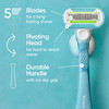 Gillette Venus Extra Smooth Razor for Women Includes 1 Reusable Razor Handle 4 Refills 5Bladed Ergonomic NoSlip Gel Hand