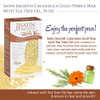 Satin Smooth Hard Wax Beads Calendula Gold Pebble Wax for Hair Removal on Coarse Hair Sensitive Skin Brazilian Waxing 35