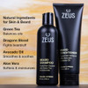 ZEUS Beard Wash Set for Men Shampoo Conditioner Duo with Green Tea Essential Oils Hydrates Softens Strengthens Beard Hai
