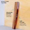 ZEUS 75 Large Beard Mustache Comb Handmade SawCut Comb for Mens Grooming AntiStatic UltraSmooth Finish for SnagFree Styl