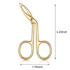 Hicarer 3 Pcs Eyebrow Tweezers Scissor for Women Facial Hair Handle Straight Tip Scissor Shaped Eyebrows Tweezers for Ha