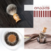 Anbbas Badger Hair Shaving Brush with Wood HandleGoat Milk Shaving Soap 100gStainless Steel Shaving Stand and 2 Layers S