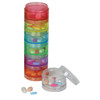 Ezy Dose Weekly (7-Day) Daily Stackable Pill Case, Medicine Planner, Vitamin Organizer Box, Medium Detachable Compartments, Easy to Use, Rainbow Colo online at globaldelivered
