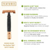 VIKINGS BLADE Double Edge Safety Razor for Men 5 Swedish Steel Blades Luxury Case Smooth Reusable EcoFriendly Chieftain