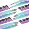 TsMADDTs 7 pcs Tweezers for Women Facial Hair Precision Tweezer Set for Eyebrows with Curved Scissor and Eyebrow Razor f