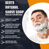 GBS GENTS Shaving Soap Set Sandalwood Bay Rum Natural Shave Soaps with Stainless Steel Lather Bowl Rich Creamy Lather Sh