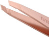 Tweezerman Stainless Steel Slant Tweezer Eyebrow Tweezers for Women and Men Rose Gold