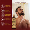 OKAY for MEN Castor Oil Hair Beard Shampoo Hydrating Shampoo for Healthy Hair Beard Growth Moisturizing Care Strengthen