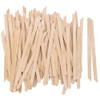 Karlash Small Wax Sticks Wood Spatulas Applicator for Body Hair Eyebrow Lip Nose Removal SlantedRound