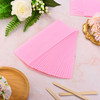 Maitys Waxing Strips 100 Pieces Pink NonWoven Removal Wax Strip Facial Body Wax Strip Sheet for Hair Removal and Cleanin