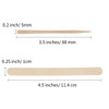 Senkary 500 Pieces Wooden Wax Sticks Waxing Spatula Applicators Wood Craft Sticks for Body Eyebrow Legs Face Hair Remova