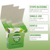 BARBERUPP Styptic Stick Shave Accessories Green Stix 3 Pack Stops Bleeding For Razor Nicks For Men Women Sanitary and Gr
