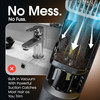 BellHowell Vacutrim Deluxe Cordless Mens Beard Trimmer Rechargeable Electric Shaver with 20 Trim Setting and Builtin Vac