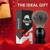 Perfecto 100 Pure Badger Shaving BrushBlack Handle Engineered for The Best Shave of Your Life for Safety Razor Double Ed