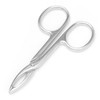 Motanar 2 Pieces Tweezers Scissor Handle Straight Tip Scissor Shaped Eyebrows Tweezers for Hair Plucker Remover Facial H