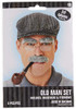 Old Man Set Authentic Synthetic Gray Hair Accessories 1 Pack Realistic Comfortable Durable Perfect For Costumes Parties