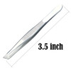 LUXXII 3 Pack Slant Tweezers Precision Stainless Steel Slant Tip Tweezers Hair Plucker for Hair and Eyebrows Personal Ca