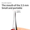LUXXII 3 Pack Slant Tweezers Precision Stainless Steel Slant Tip Tweezers Hair Plucker for Hair and Eyebrows Personal Ca